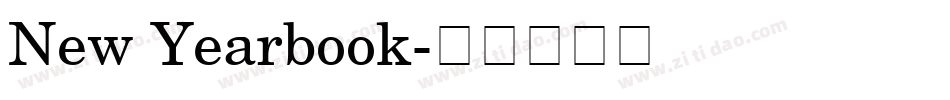 New Yearbook字体转换